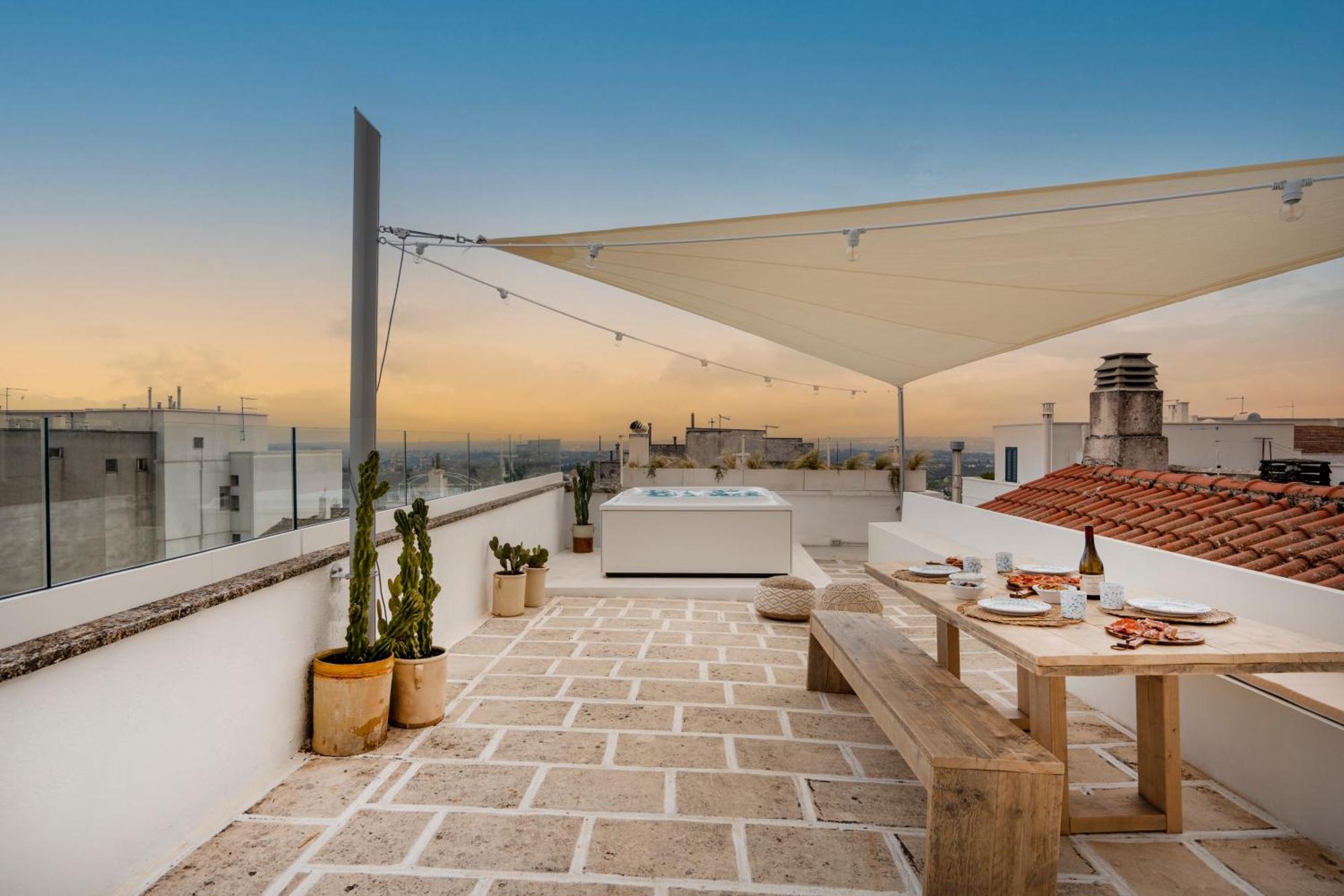치스테르니노 Casa U Burie, Casa Design Con Terrazza Panoramica E Jacuzzi 아파트 외부 사진